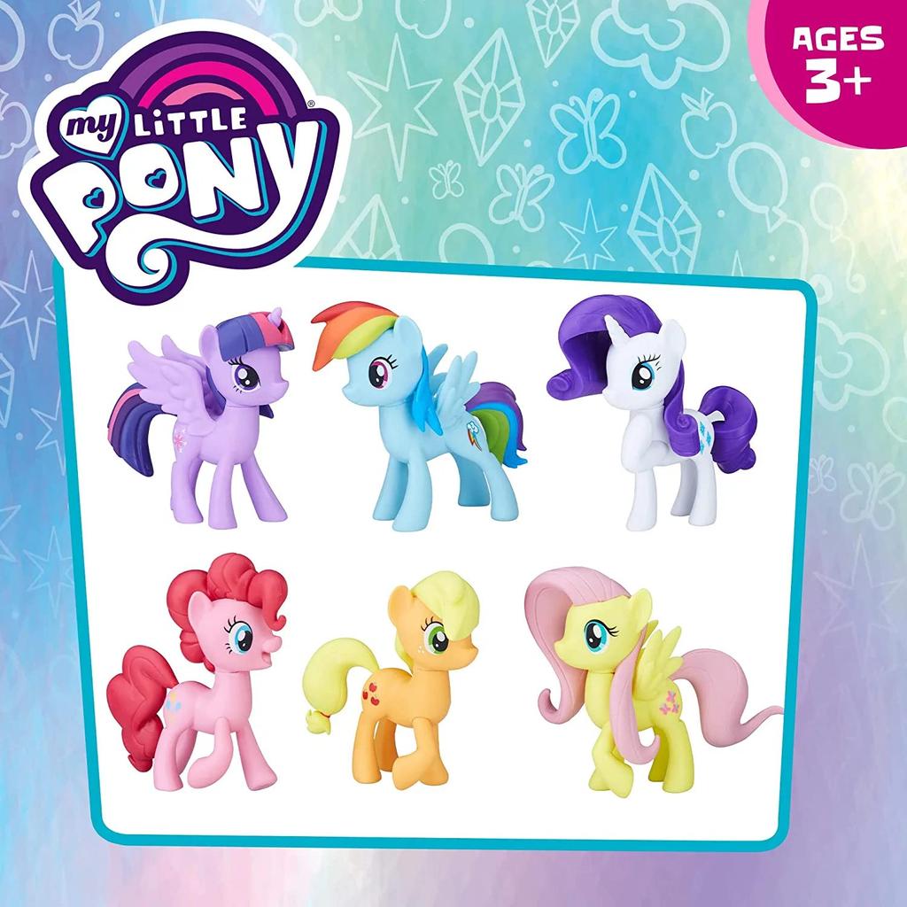 My Little Pony Figure Set 6 Main Character Pack Approx. 7.4cm [Used]