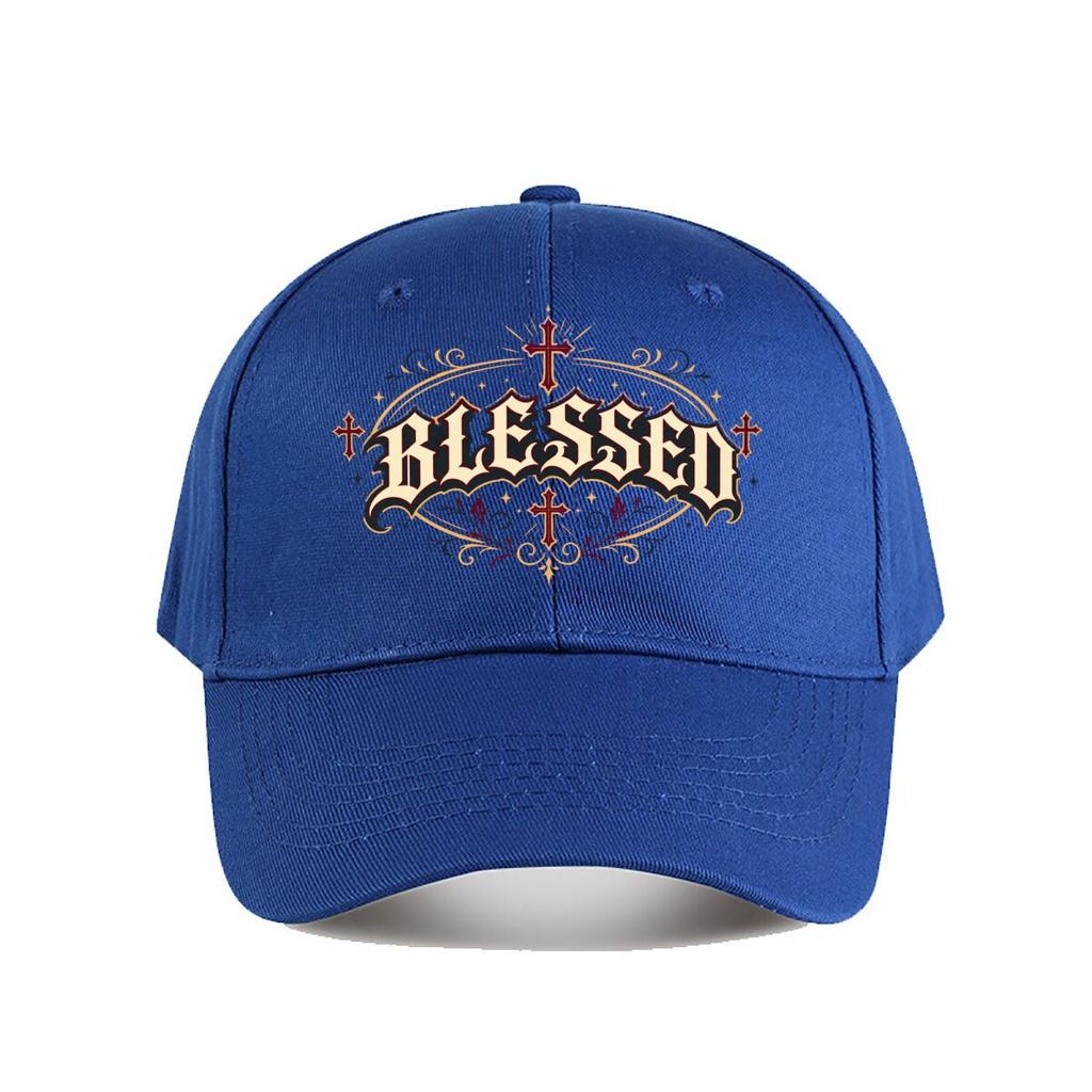 Gothic Blessed Faith Lettering Emble Baseball Cap Fashion Outdoor Sports Sunhat Unisex Snapback Cap Womens