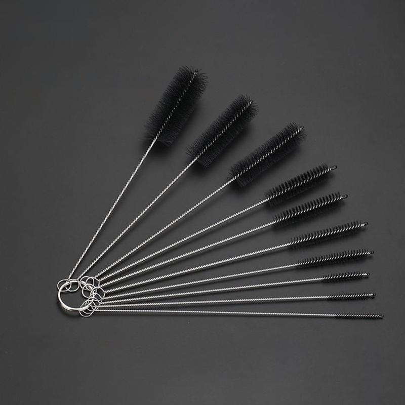 10pcs Bottle Cleaning Brushes Multifunctional Reusable Straw Cleaning Brush For Narrow Neck Bottles Cups Cleaning Tattoo Cup Br
