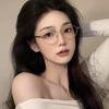 Tainai glasses anti-blue gold wire frame can be equipped with myopia and degree astigmatism eyes