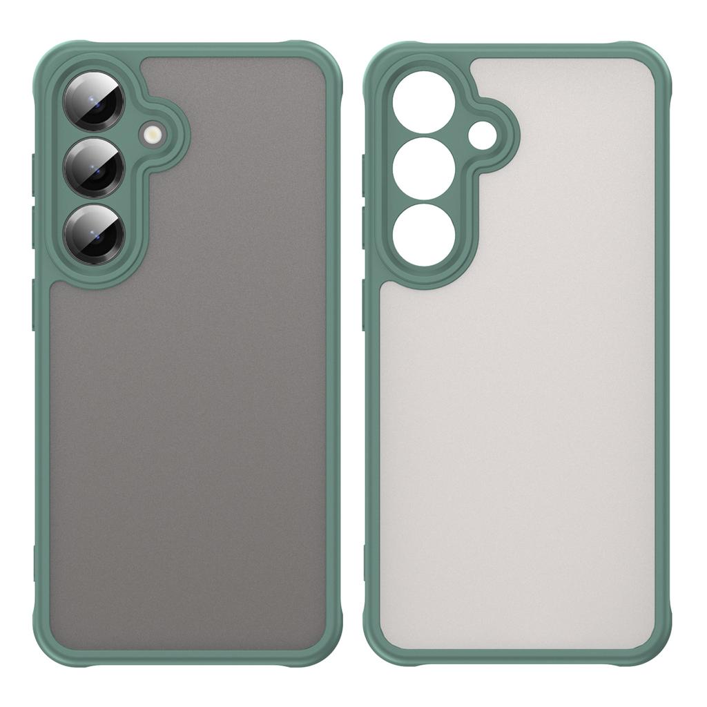 For Samsung Galaxy S25/S24 Phone Case Drop Proof Airbags Frosted Translucent PC + TPU Back Cover