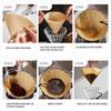 Single-use coffee filter paper bag, conical filter 2-4 cups natural drip coffee filter paper filter, making tool accessories