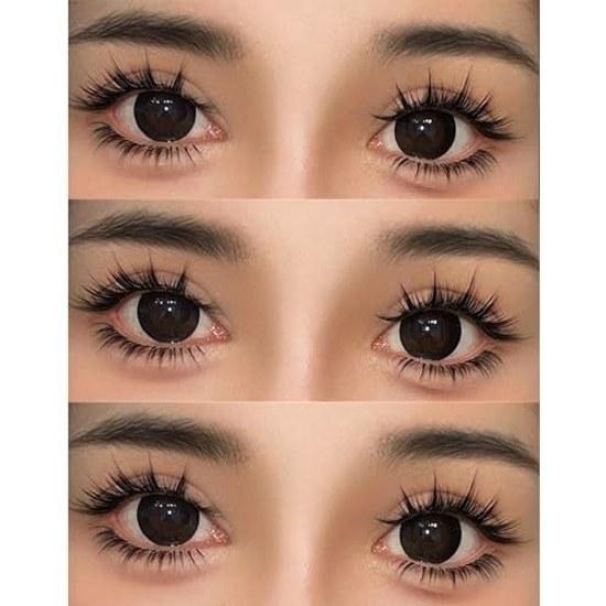 False eyelashes upper lashes 5 pairs natural black axis soft core ultra-lightweight handmade reusable light makeup everyday makeup.