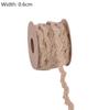 5Meter Natural Vintage Burlap Jute Ribbons Christmas Party Handwork Gift Wrapping DIY White Jute Ribbon Home Wedding Decoration