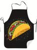 Printed Apron for Taco Cooking for Men And Women