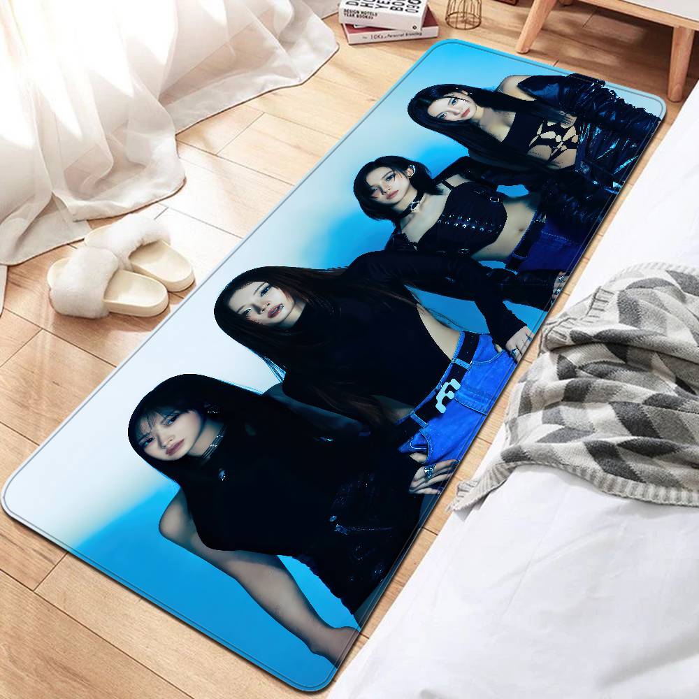 KPOP Korean Girl Group A-AespaS Floor Mat Non-Slip Laundry Room Mat Laundry Decor Balcony Child Living Room Household Carpets