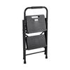 2 Step Ladder, Folding Step Stool with Wide Anti-Slip Pedal and Comfort Handgrip, Lightweight 272 kg Capacity Portable Steel Ladder, Multi-Use for