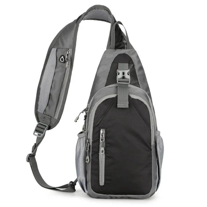 Men'S Leisure Outdoor Hiking Bike Shoulder Bag, Waterproof Sports Crossbody Bag, Travel Backpack, Men'S Chest Bag, Shoulder Bag