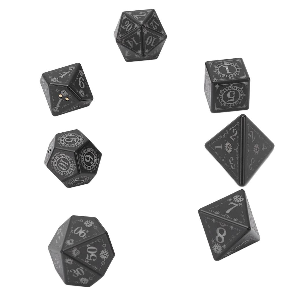 Light Up Dice Set Rechargeable Glowing Dice Auto Lights Up When Rolling for Role Playing Game
