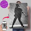 Poster com Textura Impressa de Michael Jackson Arte de Parede Personalizada Placas Metálicas Retro de Lata para Decoração de Casa Acessórios de Quarto Casa Bar
