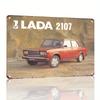 Lada Retro Metal Tin Sign Garage Wall Decor Vintage Car