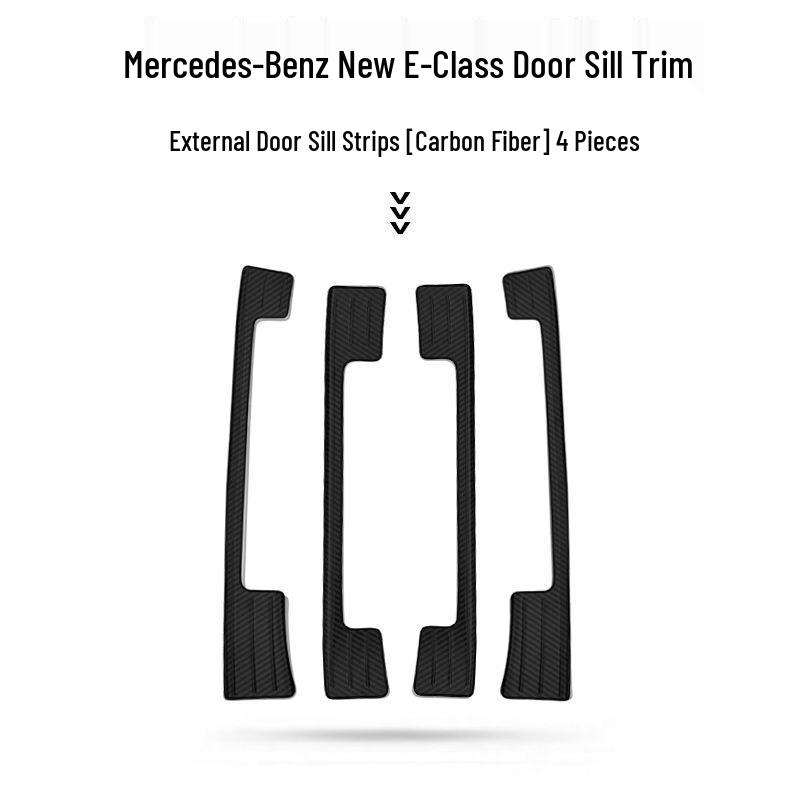 Mercedes-Benz E-Class E300L/E260L 2024-25 Door Sill Scuff Plates & Trunk Protector Welcome Pedal Decoration