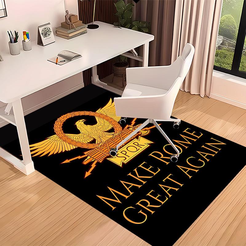 SPQR Roman Eagle1 Printed Absorbent Washable Carpet, Non-Slip Bathroom Mats, Kitchen Rugs, Yoga Mat,Living Room Entrance, Camping Picnic Rugs