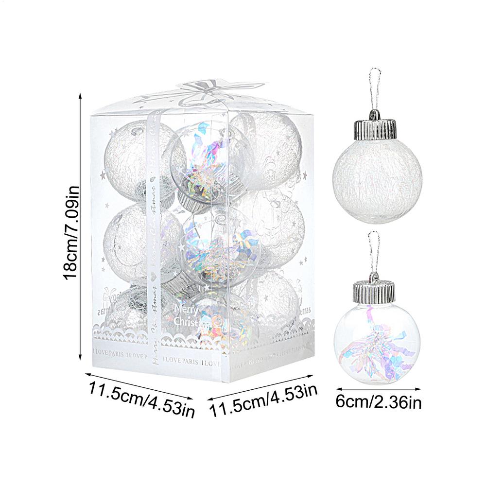 Weihnachtskugel-Ornamente Bruchsicher Aufhängbare Dekorationskugeln für Baum für Einkaufszentrum Schlafzimmer Fenster Geschäft Zuhause Feiertag