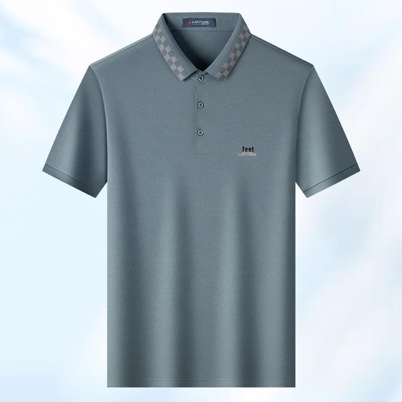 Мужская деловая рубашка-поло MONTAGUT из шелковой смеси с эффектом охлаждения XL (52)