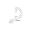 Transparent Color Glass C-Shaped L-Bend Nose Stud Ring - Invisible Curved Bar Nose Jewelry