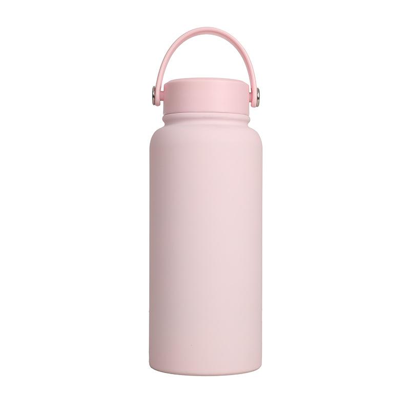 304 Edelstahl Thermosbecher Große Kapazität Tragbar Tragbar Weltraumtopf Outdoor Sportkessel