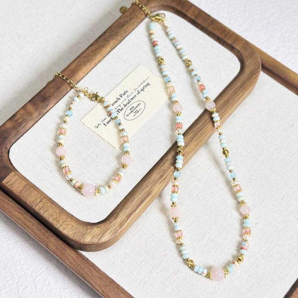 Exquisite Colorful Beaded Freshwater Pearl Necklace: Versatile High-End Fashion Jewelry for Women