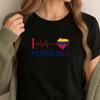 Venezuela Love T Shirt Venezuelan Flag Heart Design Sublimation Graphic Cricut Art File For Printing Casual Tops Cotton Tee Tops