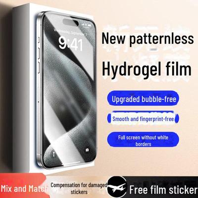 Hydrożelowa folia antyupadkowa: Odporny na eksplozje Miękki ochraniacz ekranu do iPhone 13/14/15/16 ProMax & XR
