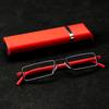 Half Frame Reading Glasses Blue Light Blocking Presbyopia Eyewear With Diopters +1 25+1 75+2 25+2 75 Includes Case