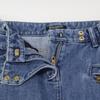 Balmain RF25262D045 Indigo Distressed Denim Bottoms 34 Indigo blueUsed
