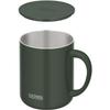 Thermos Vacuum Insulated Mug Cup Lid 450ml Dark Green JDG-452C DG