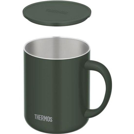 Thermos Vacuum Insulated Mug Cup Lid 450ml Dark Green JDG-452C DG
