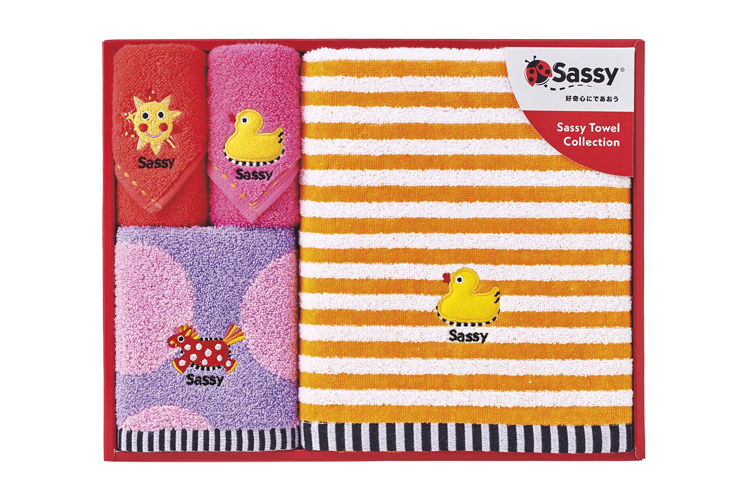 

Sassy Sassy Gift Towel Set L Pink 4 Pieces GFSA7326 4 Pieces