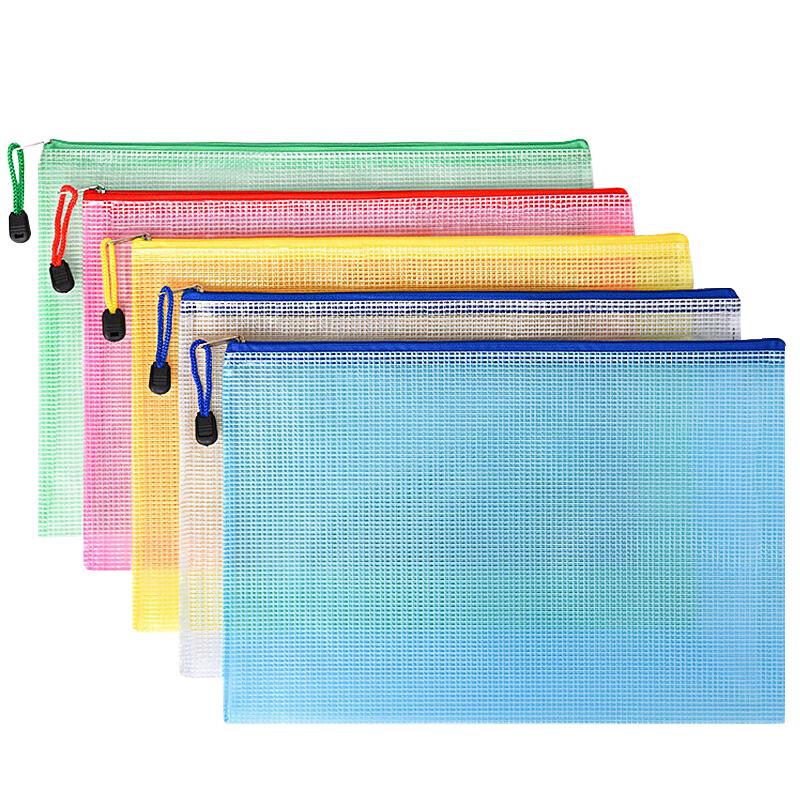 Simaa PVC Zipper Mesh File Bags