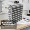 Car Climate Control Condenser Curved Side Tubes Cooling System 7.5 Mm Fittings 16row Silv