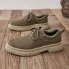 Fashion 2025 Classic Lace-Up Men Oxford Shoes Suede Leather Formal Dress Footwear Comfy Male Casual Business Shoe British Style Sneakers