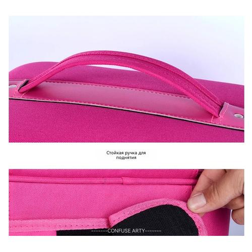 Portable Professional Makeup Case Large Capacity, Waterproof Travel Cosmetic Organizer With Lock