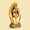 Brass Craftwork Guanyin , Heart Sutra Buddha Hand Home Decorative Ornament, Bronze Item