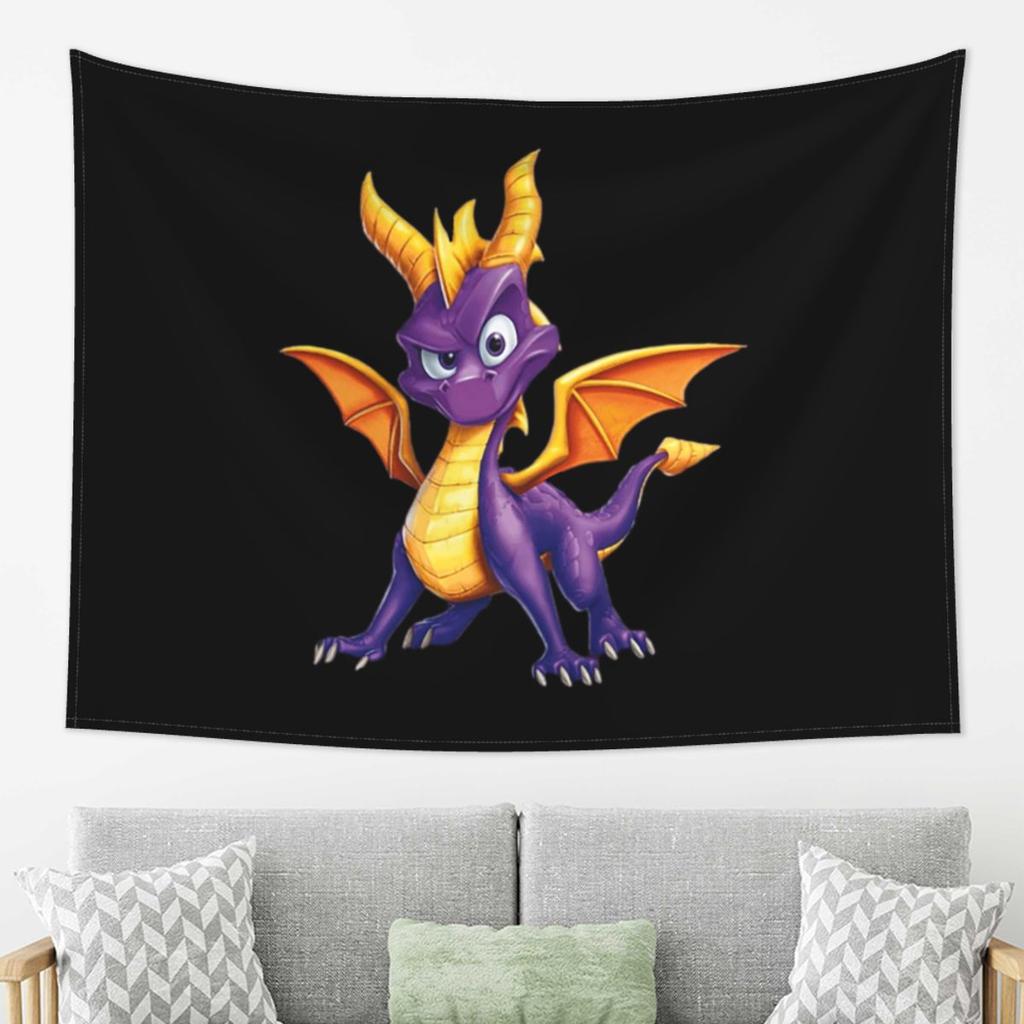 Ice Spyro Tapestry Wall Hanging Aesthetic Home Decoration Tapestries for Dorm Room