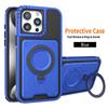 Applicable To IPhone16promax Mobile Phone Case Magnetic Three-piece Set Apple 15/14 Large Bracket Full-inclusive Protective Case