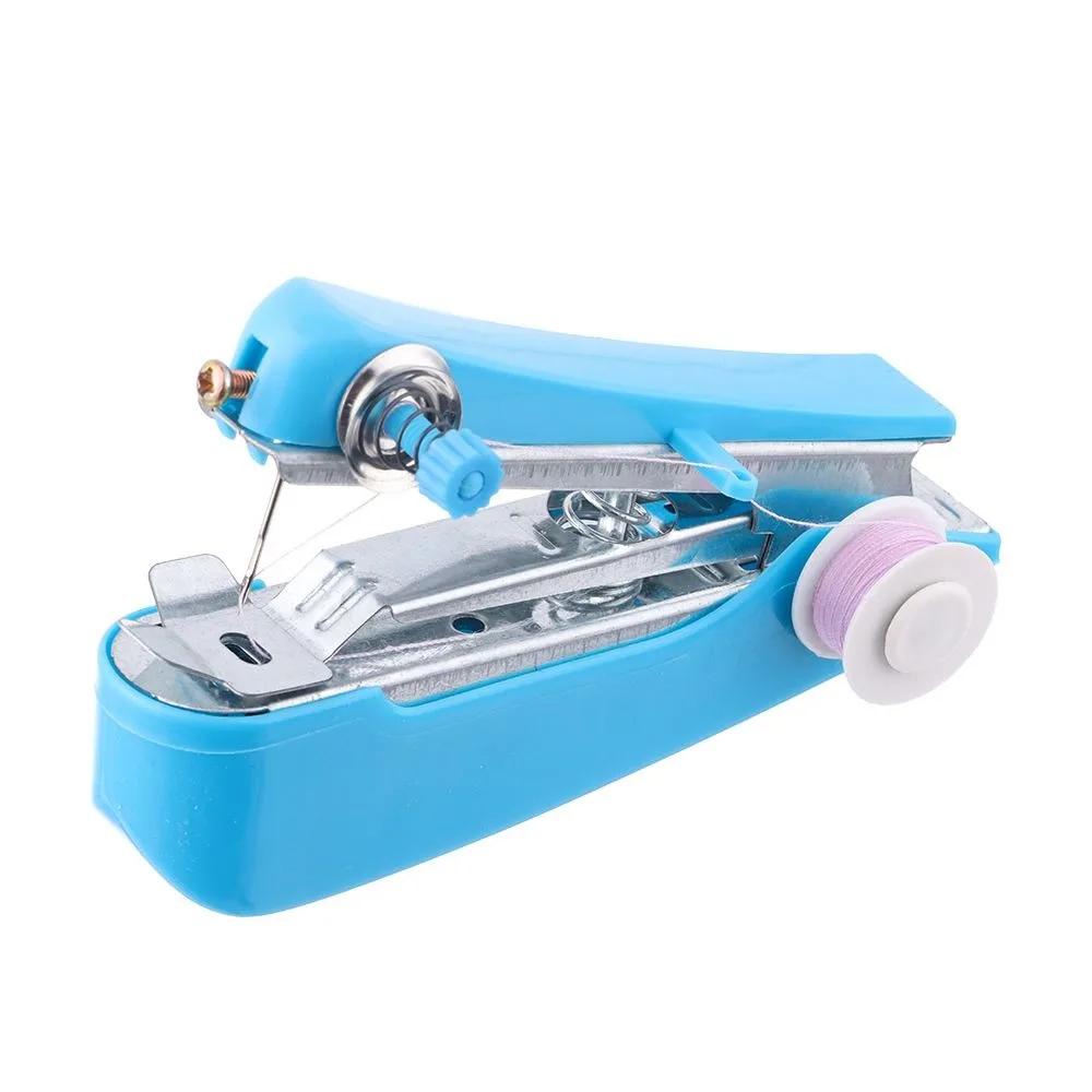Portable Manual Sewing Machine Simple Operation Stitch Handy Knit Fabric Handmade Needlework Embroidery Mini DIY Apparel