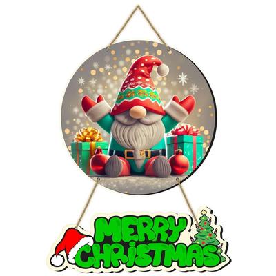 Merry Christmas Printed Wall Hanging/Door Hanging For Home And Christmas Decorations Items/Christmas Wall Decor Items