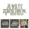 My Tools My Rules Decorative Die Cut Metal Embossing Stencils Carbon Steel Cutting Dies for Card Making Scrapbooking