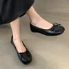 Fashion Ladies Shoes 2025 New Split Toe Ballet Flats Fashion Butterfly-knot Concise Low Heels Flat Shoes Casual Slip On Flats Zapatilas