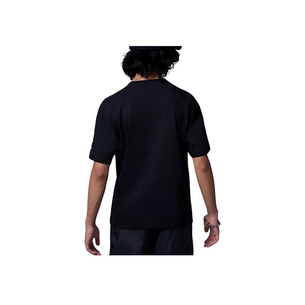 Jordan Varsity Jumpman Graphic Print Casual Crew Neck T-Shirt Kids Tops Black White FV2530-011