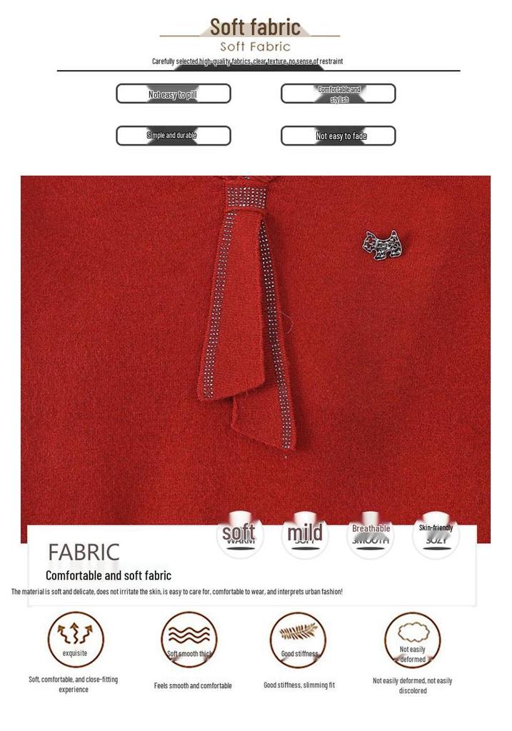 Stilvolles Frühlings-Strickoberteil für Frauen mittleren Alters 2026 - Modisches Basisschicht-Pullover für Frühling und Herbst.