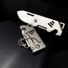 Mini 420 Stainless Steel Folding Knife Keychain Mini Key Knife EDC Creative Pocket Knife Portable Bottle Opener Sharp Cutting To