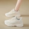 Fashion White Sneakers Women 2025 New Leather Chunky Sneakers Women's Sports Shoes Thick Tennis Vulcanized Shoes Basket Platform Shoes