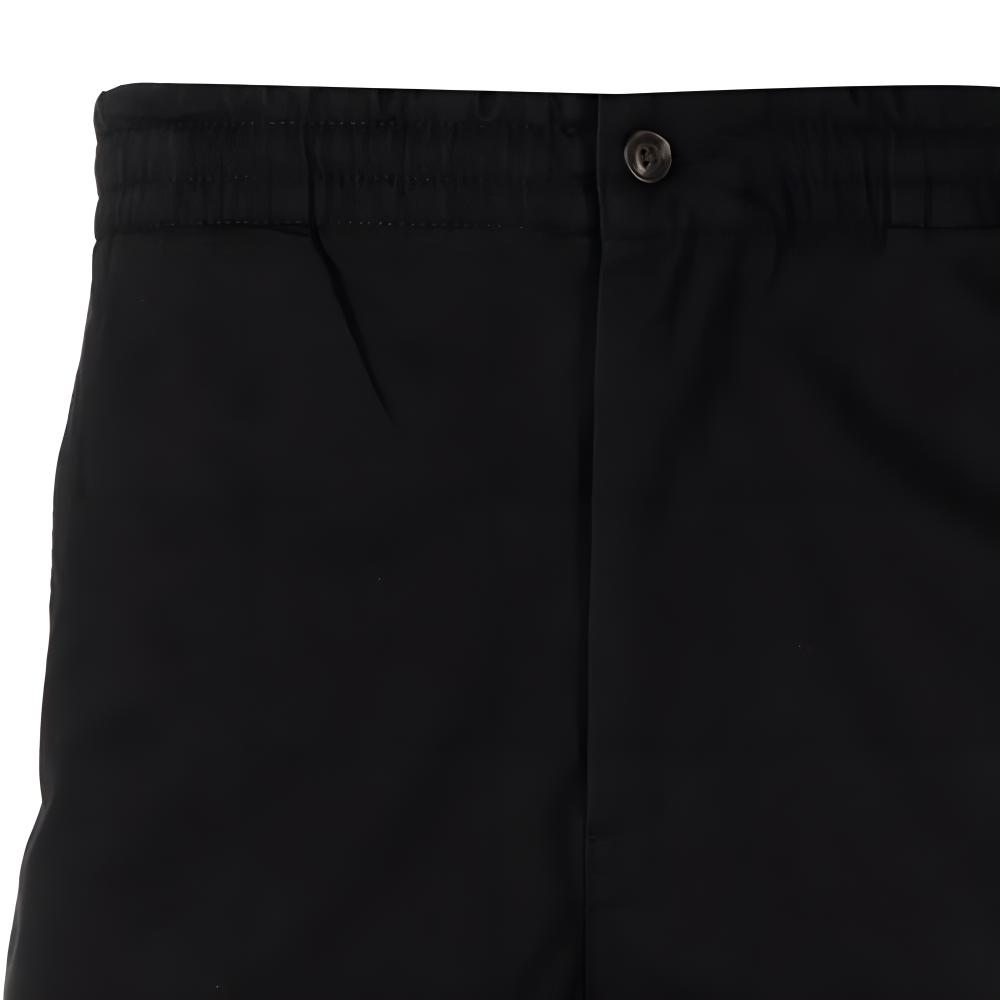 Polo Ralph Lauren Solid Color Logo Embroidered Button Waist Straight Casual Shorts Men Shorts Black 710644995-013