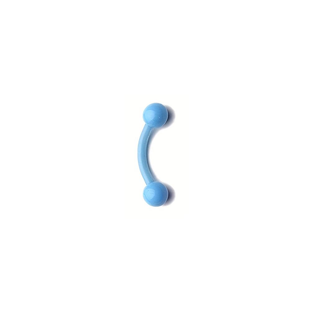 16G Bioflex Acrylic Curved Barbell Horseshoe Lip Eyebrow Rings Piercing Retainer Plastic Flexible Nose Septum Belly Piercing