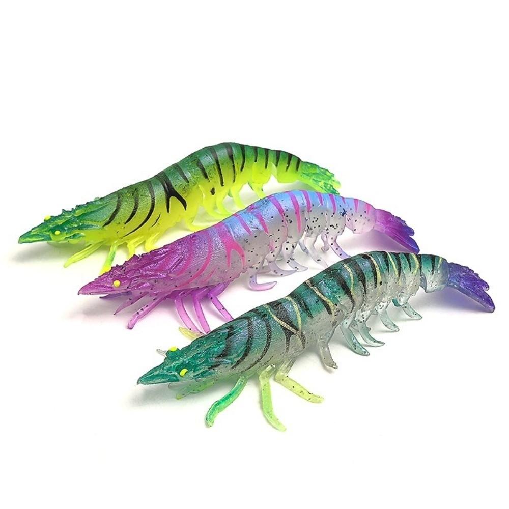 9.5cm 4.5g Soft Fishing Lure Hookless Prawn Fishing Bait Shrimp Fishing Lure  For Trout Fishing
