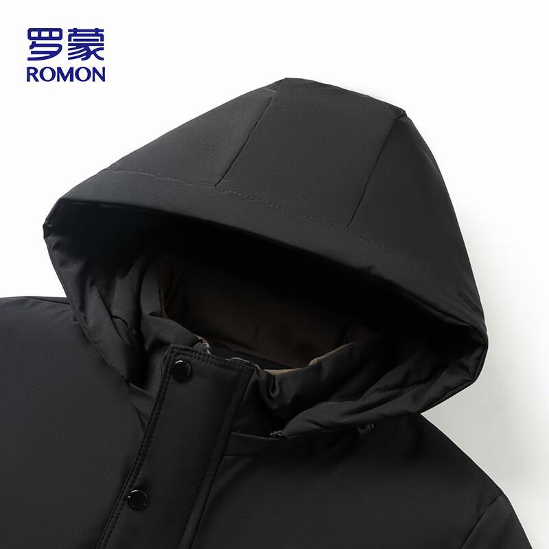 ROMON Men's Detachable Hooded Padded Winter Jacket
