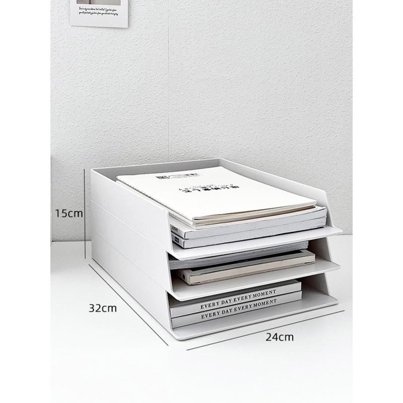 Multifunktionaler Schreibtisch-Organizer: A4 Aktenhalter, Stifthalter, Büroablage