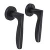Door Lever Lock Professional Mute Pure Copper Core Elegant Stylish Door Lever Handle Lock for Bedroom Room Office Black